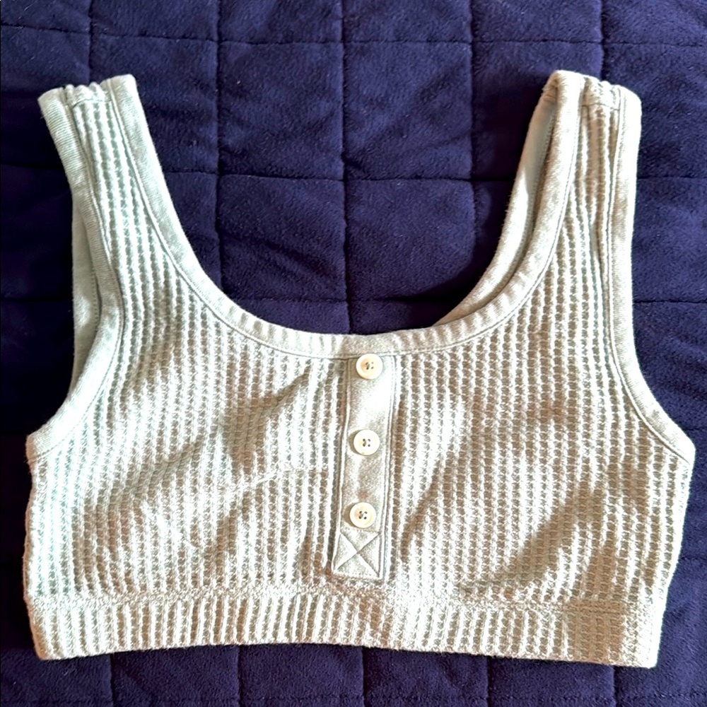 Old Navy Light seafoam Textured Top